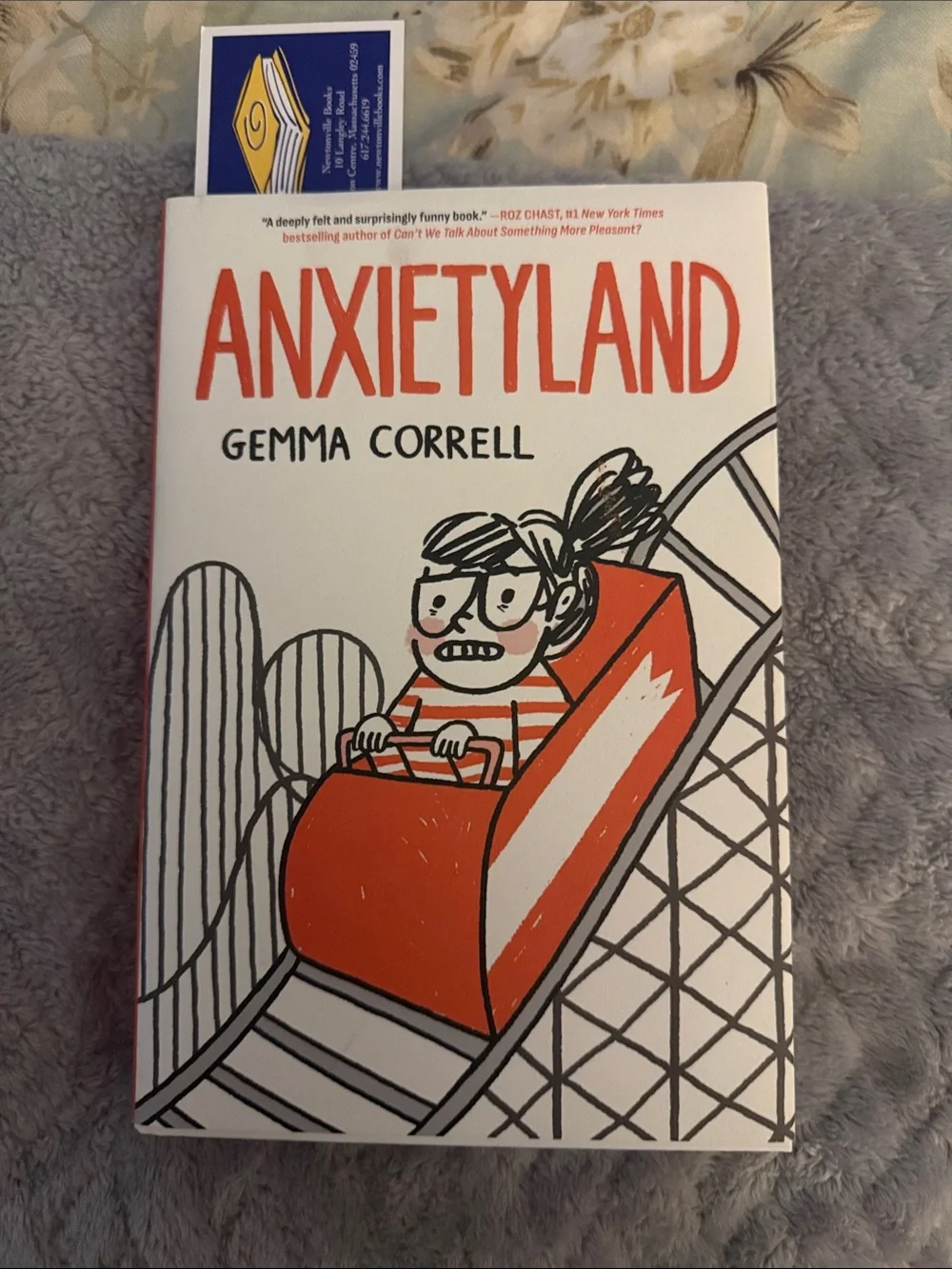 Anxietyland Paperback Book - White & Orange